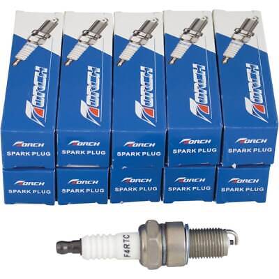 10 Pack Spark Plugs F4RTC BPR4ES for Yamaha MX250 MX300 MX360 MX400