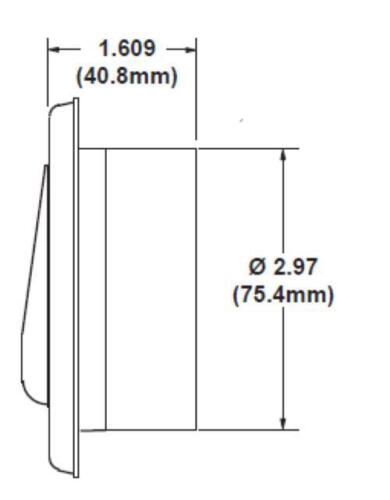 06-2019-3 Coyote 4" SONORA GRILLE LOUVER WITH 3" HOSE ADAPTER