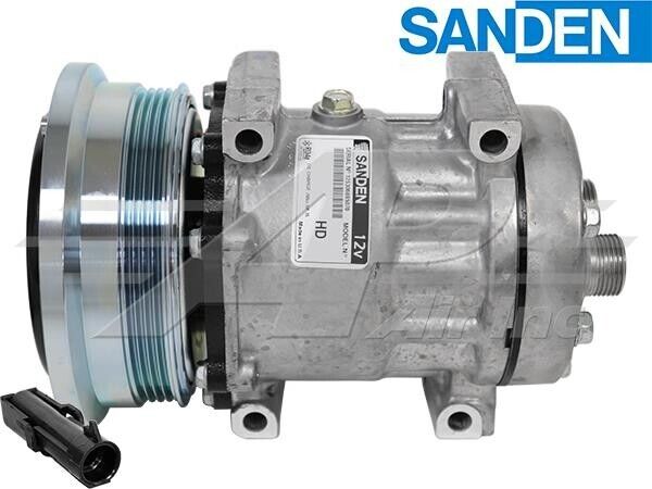 87609977 OEM Sanden Compressor Fits Case New Holland Tractors - 1 Year Warranty