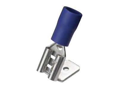 Blue Pre-Insulated Female Spade Terminal 6.3mm Double Grip 15A 300V