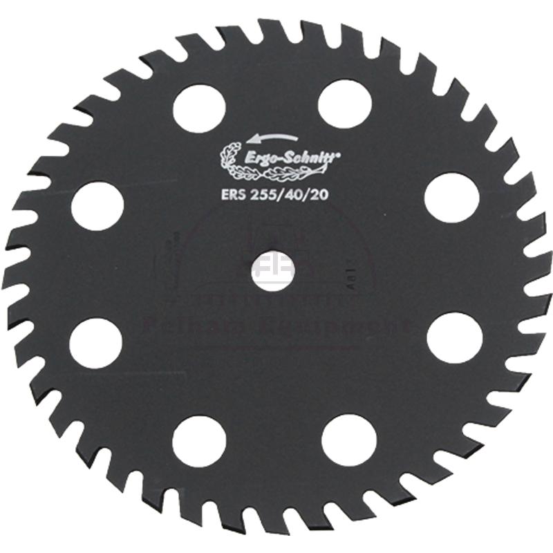 Ergo-Schnitt 255mm Safety Grass Blade 40T 20mm Hole 11?? Angle