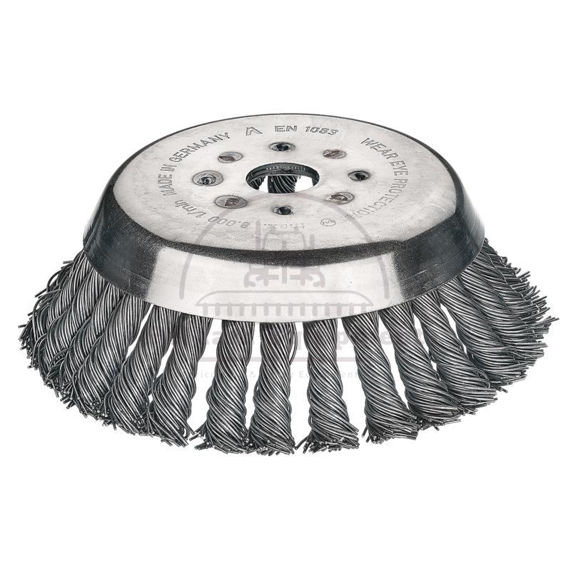 180mm Conical Brush 20mm Hole for Brushcutters Steel Wire
