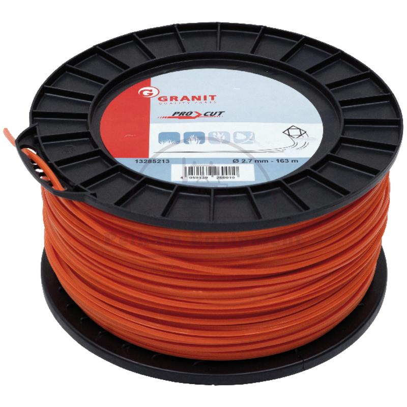 Pro Cut Nylon Cord 2.7mm Square Profile 163m Roll - High Quality