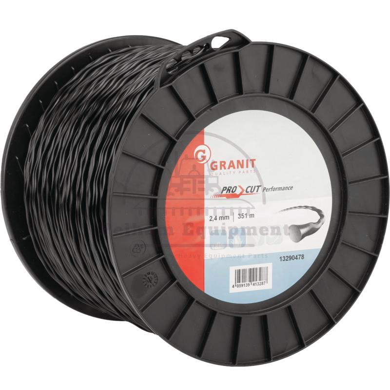 Pro Cut Nylon Cord 2.4mm x 351m - High-Quality Copolymer Trimmer Line