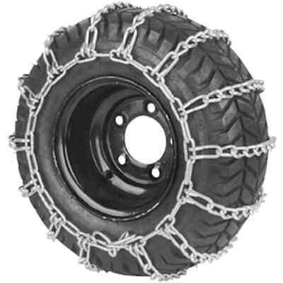 2 Link Tire Chains for 16x6.50-8 & 15x6.00-8 - Pair, Easy Install, Durable