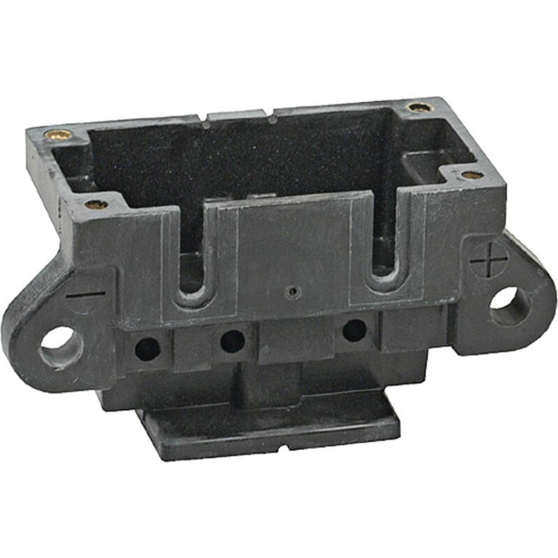 Brush Holder for Alternators - Black Plastic, 2 Slots for Stator Leads