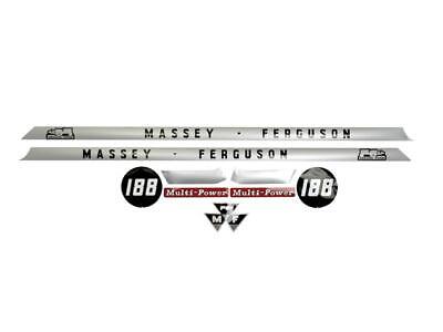Decal for Massey Ferguson 188 Tractor - Durable and Weather Resistant