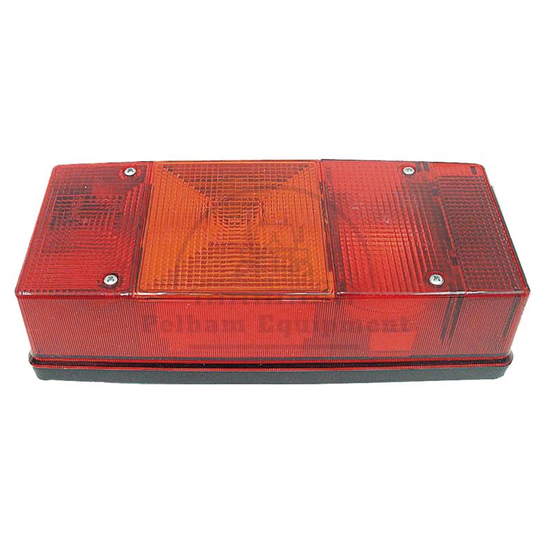 Rear Light BBSKN246L 12V Square 246x104x60mm Brake/Indicator/Plate