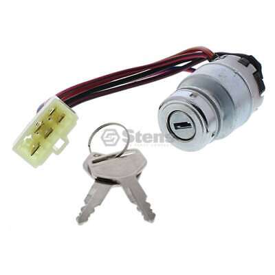 Ignition Switch Assembly 12V 4 Positions 2 Keys Fits Kubota Models M100-M9000