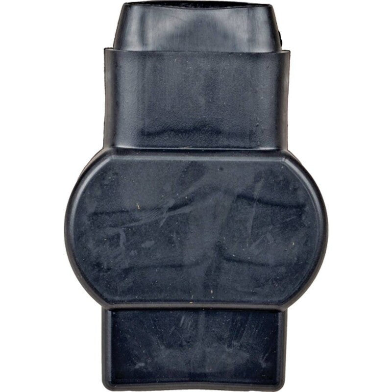 4/0 Black Rubber Insulator for Battery Terminals, Molded, Red Oval Entry