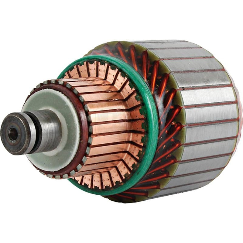 12V CW Armature for Bosch, Fiat, Toyota - New, 9 Splines, Clockwise