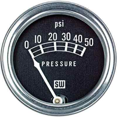 Fuel Pressure Gauge 0-50 PSI Mechanical 2 1/16" Chrome Bezel Standard Series