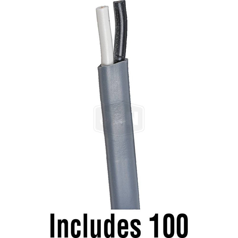 14GA Jacketed Duplex Wire 100ft Black/White PVC Insulation 2 Wires