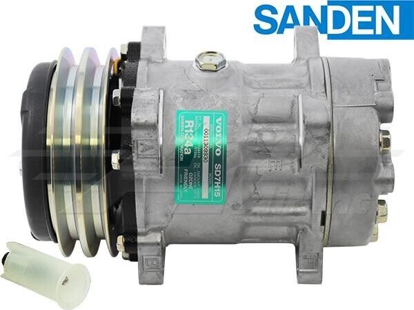 11104419 New OEM Sanden Compressor Fits Volvo Wheel Loaders - 1 Year Warranty