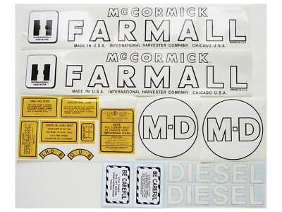 Decal for Farmall MD Tractor - Durable and Weather Resistant