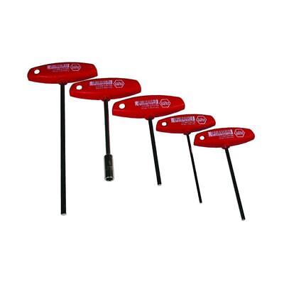 T-Handle Wrench Set - 3mm, 4mm, 5mm, 6mm Allen & 8mm Socket End Wrench