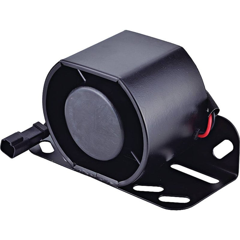 Back-Up Alarm for Caterpillar Equipment, Universal Mount, 112 dB, Black