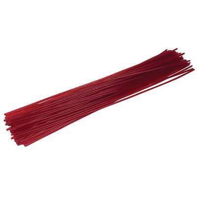 50 Pack 12" Red Trimmer Line 0.105" Durable Co-Polymer Pre-Cut String