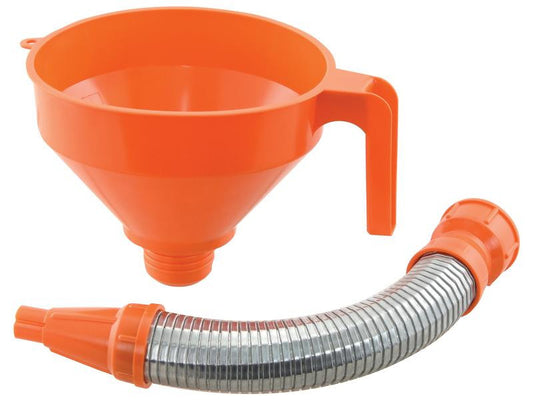Plastic Funnel 152mm (6'') High Density Polyethylene with Filter S.5594