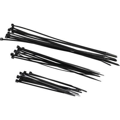 30 Pack Black Nylon Cable Ties - 4" 6" 8" Sizes - Durable & Versatile