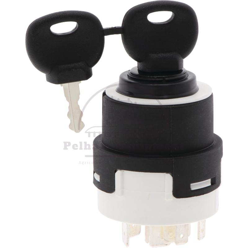Start Switch 205 006 03, 12/24V, 9 Terminals, 2 Keys, Water Protected