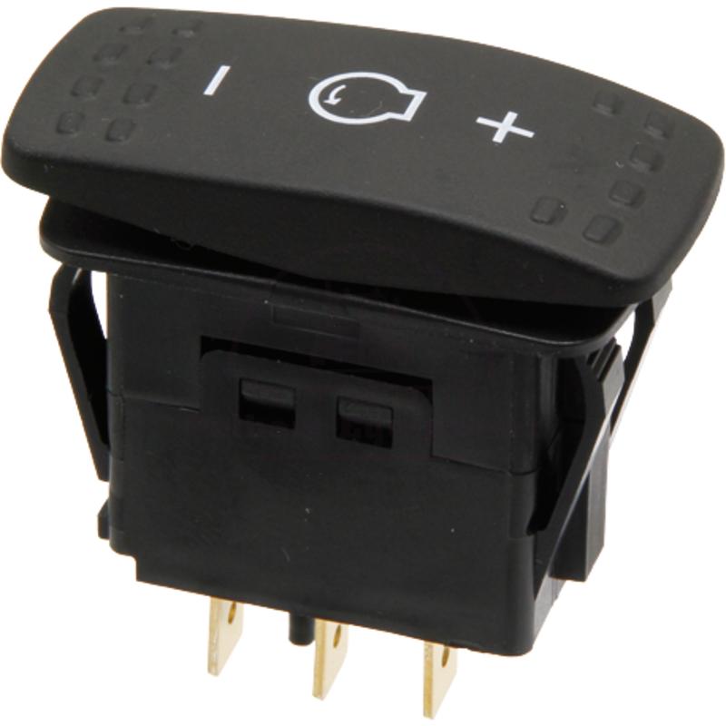 Rocker Switch for Massey Ferguson 6445-8499, 3 Blade Terminals, Engine Control