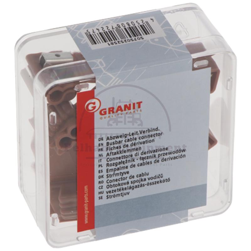 Branch Cable Connector 4.0mm??/1.5mm?? Insulated Brown