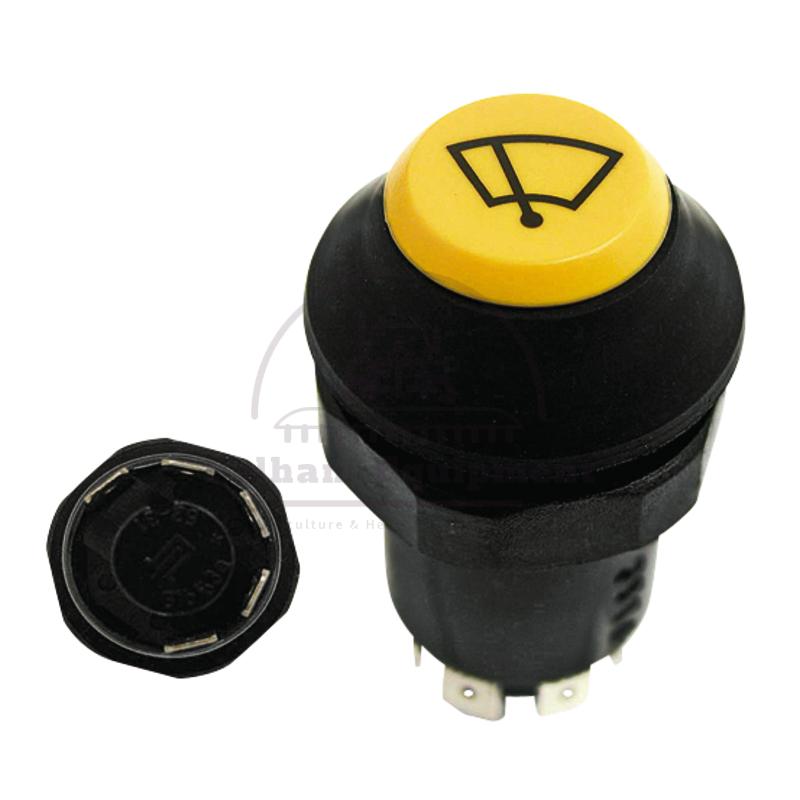 Push Button Switch 44562 11140120XX Yellow Lock 12/24V ?ÿ30mm 5 Terminals