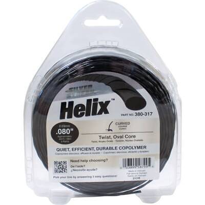 Durable 0.080" Trimmer Line 1/2 lb Donut - 224' Length, Black, Twist Shape