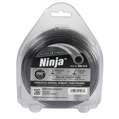 Silver Trimmer Line .095" 1/2 lb Donut - 142' Length, Versatile Design