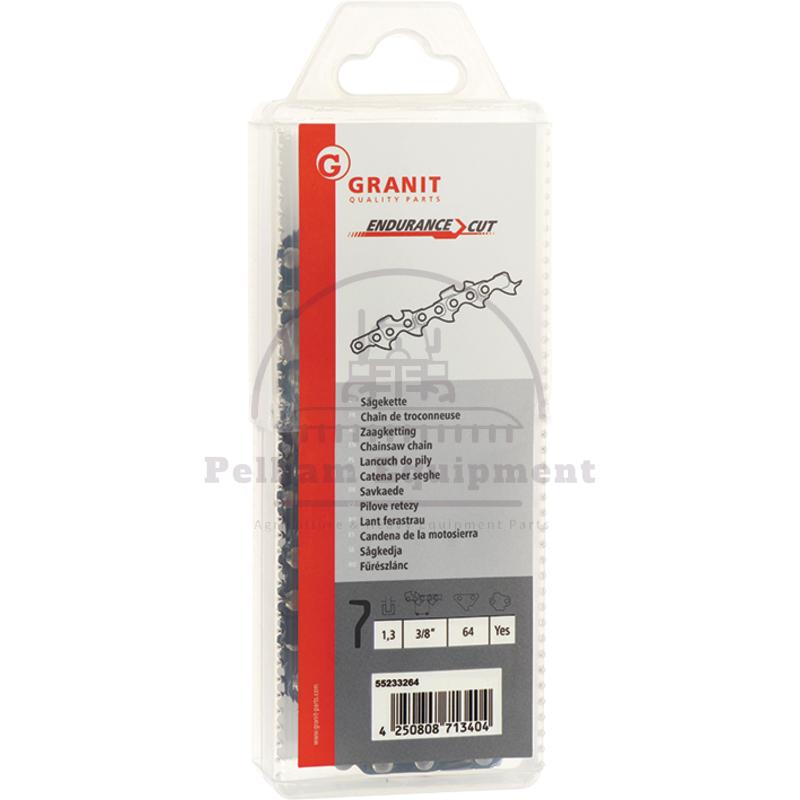 Endurance Cut 3/8" Saw Chain 64DL Half Chisel 1.3mm Safety Link
