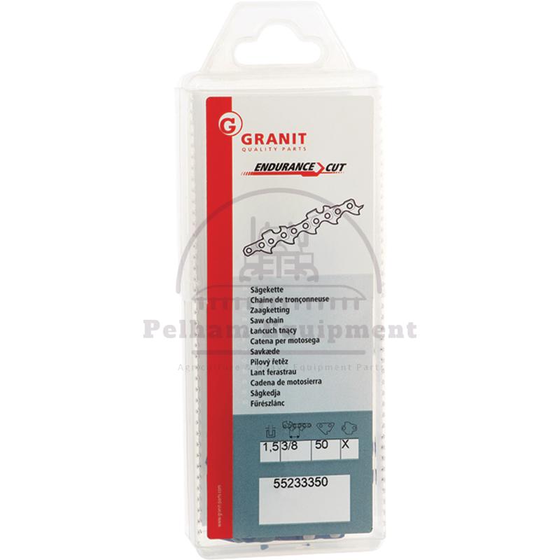 Endurance Cut 3/8" Saw Chain 50DL 1.5mm Half Chisel Safety Link