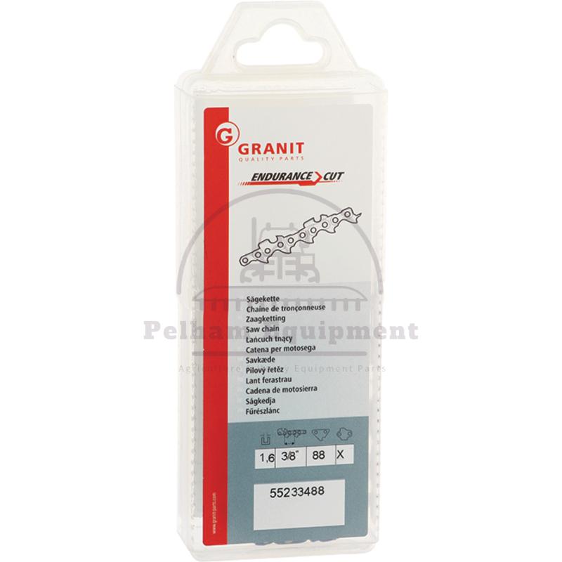 Endurance Cut 3/8" Saw Chain 88DL 1.6mm Half Chisel Safety Drive Link