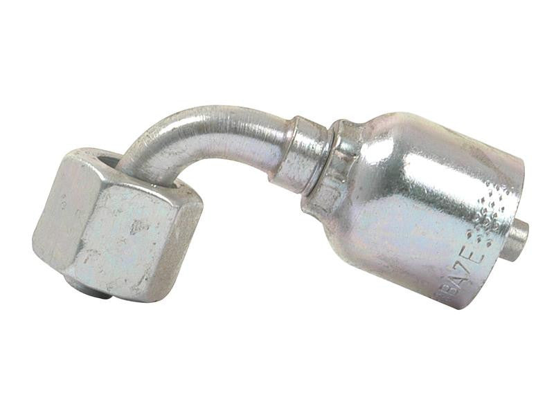 Pioneer 3/8" x M18 x 1.50 Female 90° Swept Swivel Hose Fitting Light Series