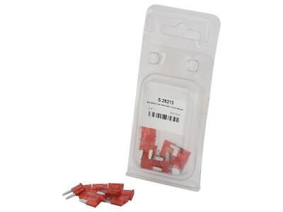 10 Pack Mini Blade Fuses 10A Red Snap Pack for Automotive Use