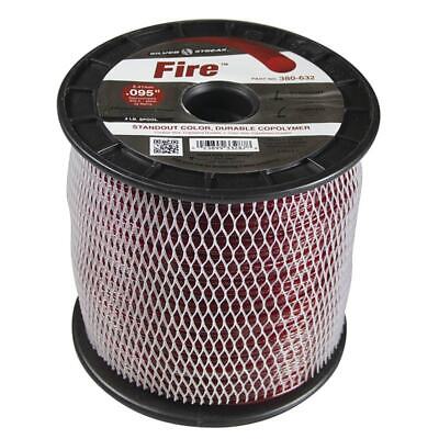 3 lb. Red .095" Fire Trimmer Line - Durable Co-Polymer, 855' Length