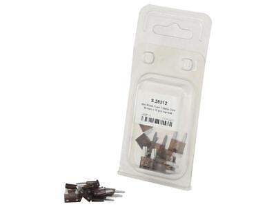 Mini Blade Fuses 7.5A - 10 Pack - Dark Brown Color - Automotive Fuse Set