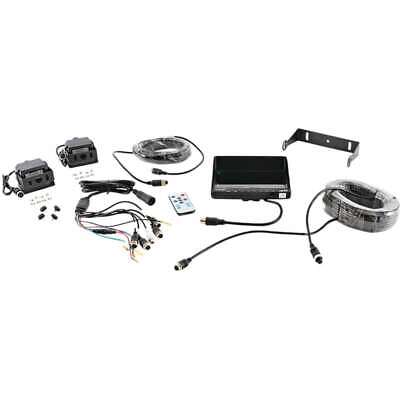7" Quad Backup Camera Kit with 2 Color Cameras & Remote Control