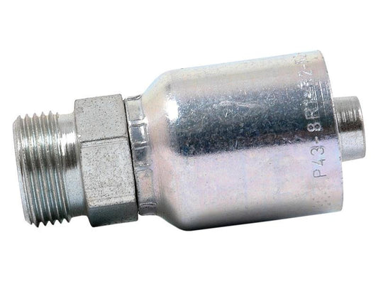 Pioneer 1/4" x M12 x 1.50 Male Straight Hose Fitting Light Series
