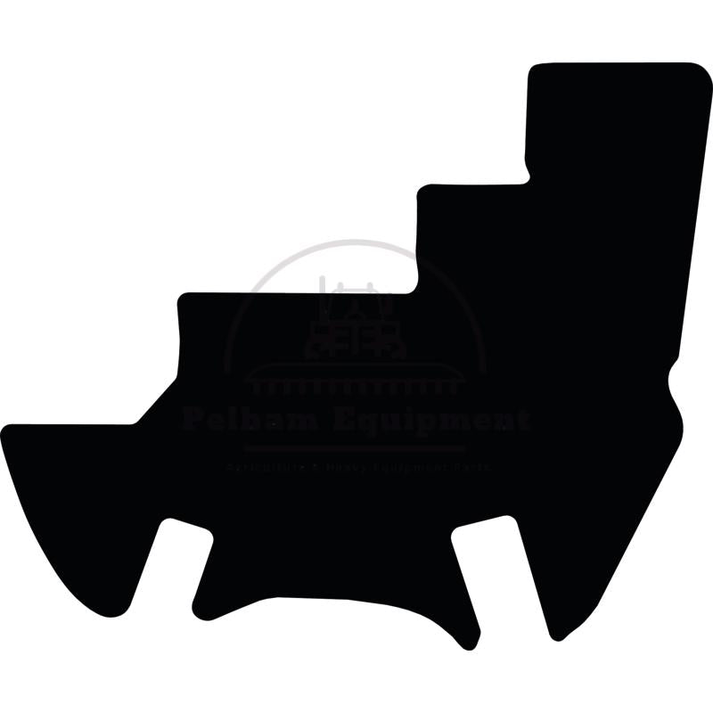 Black Velour Floor Mat for JCB 411-457 Wheel Loaders (2014+)