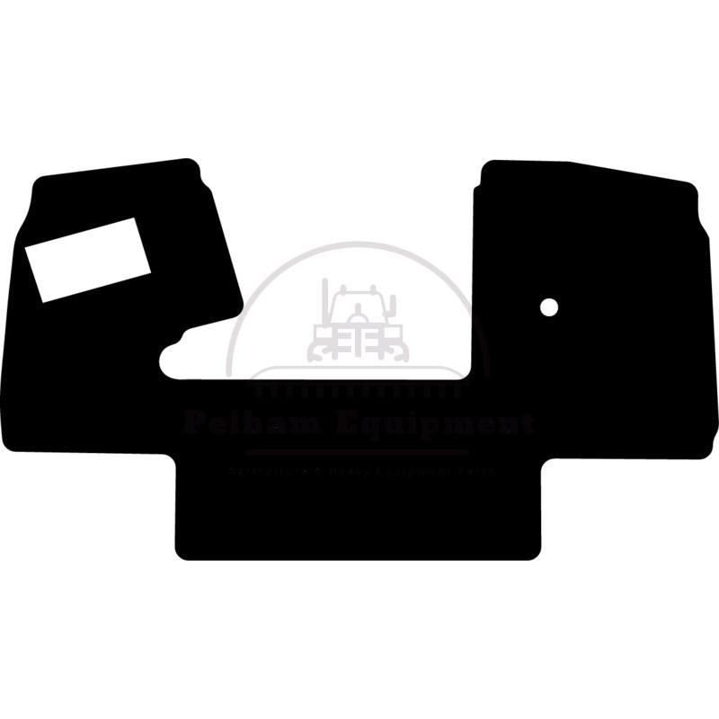 Rubber Floor Mat for Weidemann Lugstein Cab LK 174-1, Black
