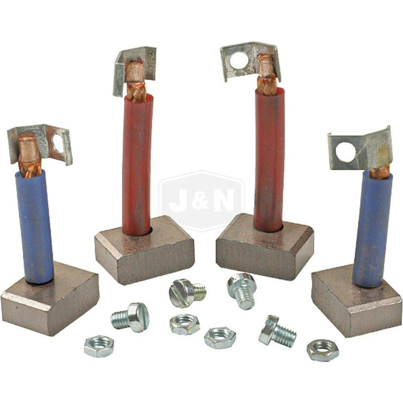 Carbon Brush Kit for Starters - 12V, 4 Brushes, Screws & Nuts Included