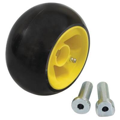 Deck Wheel Kit for John Deere AM115488, AM117478 - 5x2.75, Yellow, Plastic