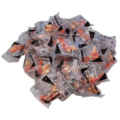 100 Sets of NRR 29 Polyurethane Foam Ear Plugs - Single Use, Tapered Design