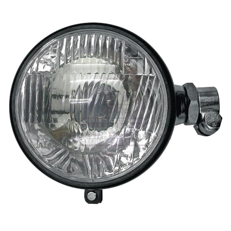 Round 12V Headlight 45/40W R2 Bulbs Incl. for 24mm Pipe Mount