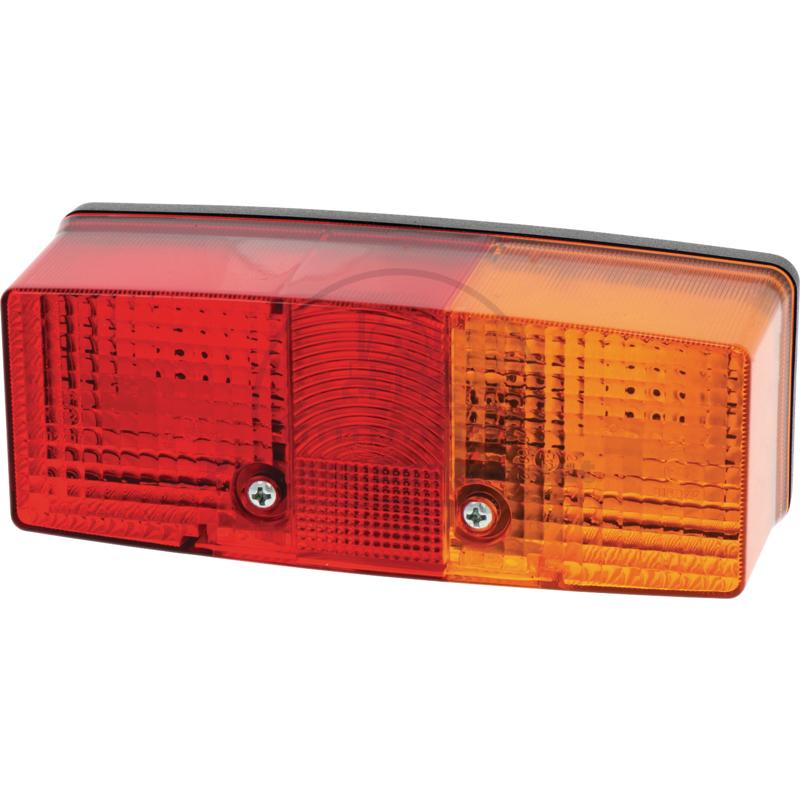 Rear Light Right 12V Square Standard, Part 44000001, 44000002