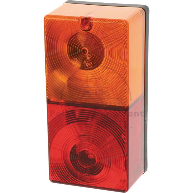 Rear Light 12V Square with Bulbs 12V21WK P21W P21/5W