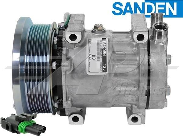 RE68372 OEM Sanden Compressor Fits John Deere Powertech - 1 Year Warranty