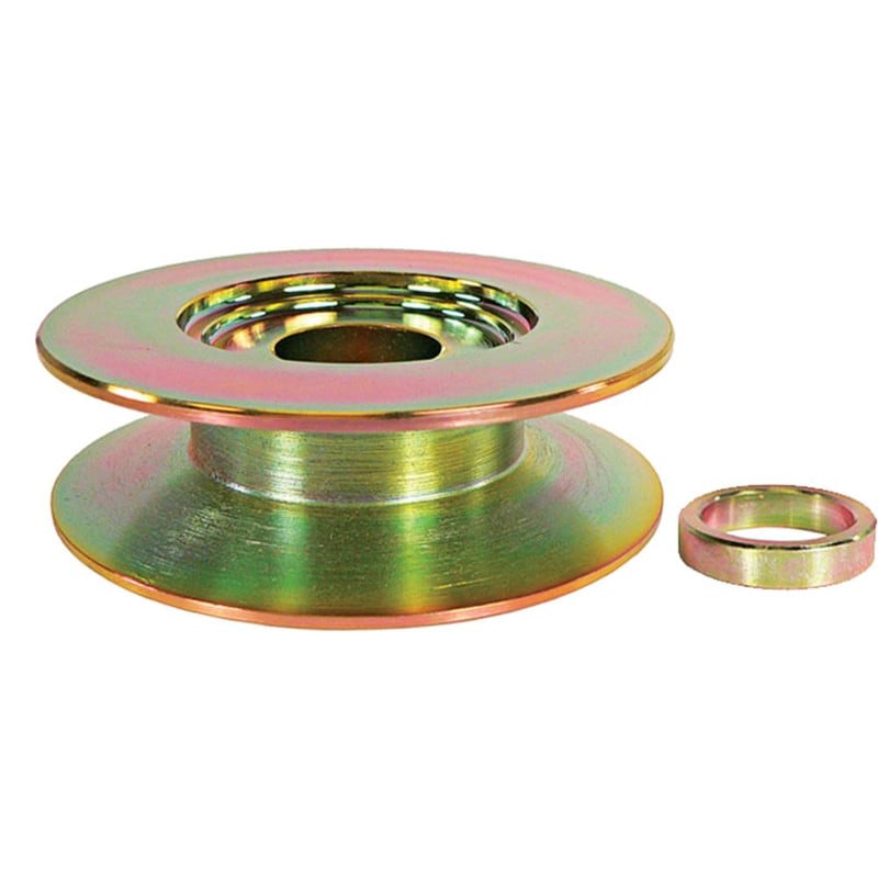 Conversion Pulley with Spacer, V-Groove, Steel, 2.48" OD, 15mm Belt Width