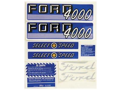 Decal for Ford New Holland 4000 SELECT-O-SPEED Tractor - Durable Design
